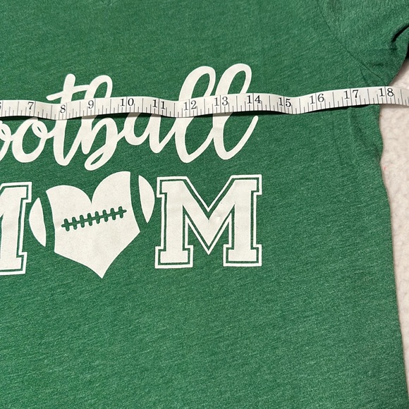 Bella Canvas “Football Mom” Green Tee, EUC, Size Small - Picture 4 of 7